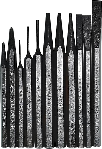 Mayhew Pro 61411 - Juego de punzones y cinceles, 11 piezas
