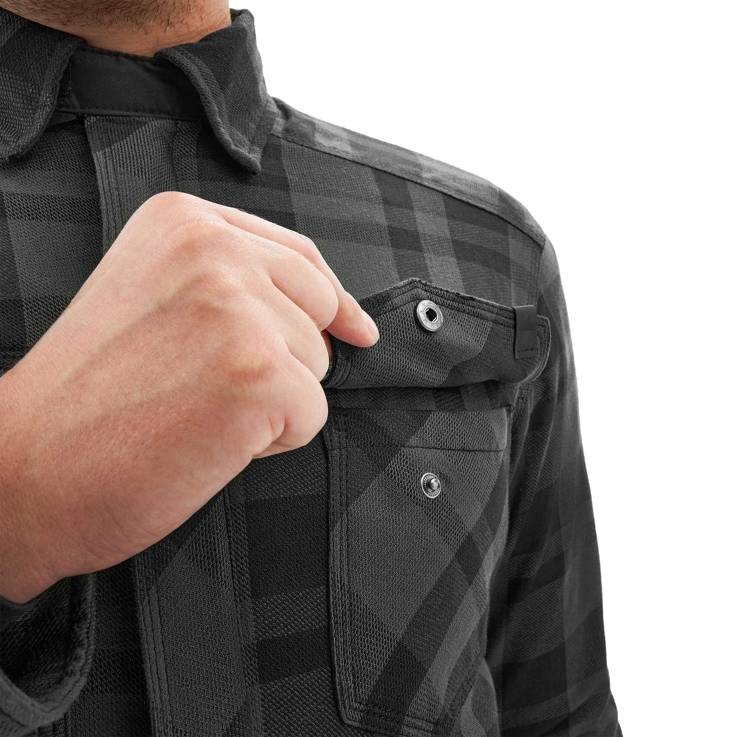 SHIMA RENEGADE Motorradhemden Herren und Damen - Motorrad Kariertes Hemd mit Protektoren Jacke Flanell Lumber Aramid | Wetterfester Fahrkomfort