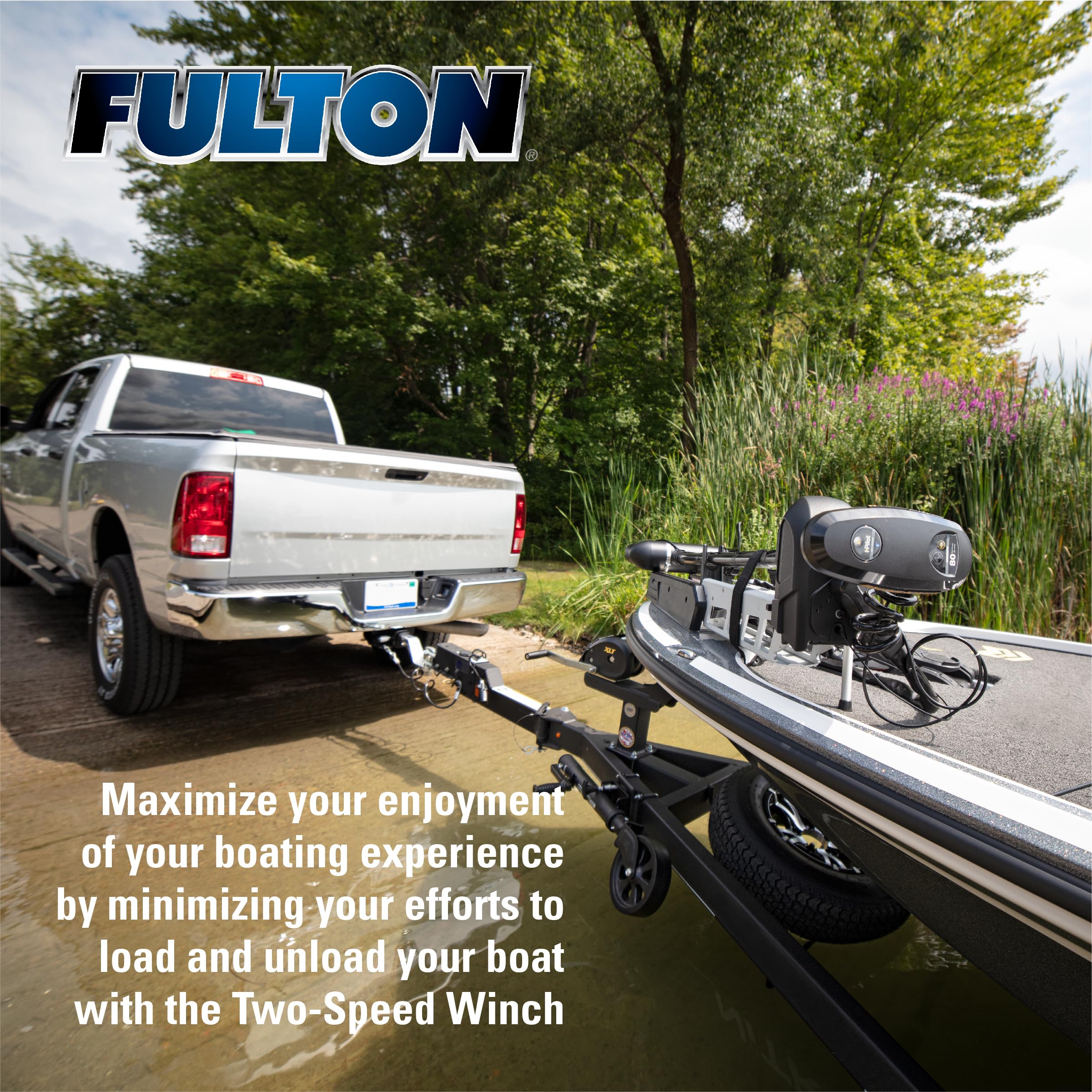Fulton 142314 XLT Treuil à Vitesse Unique avec Sangle de 6 m et Housse - Capacité de 816,5 kg, 1 pièce, Noir