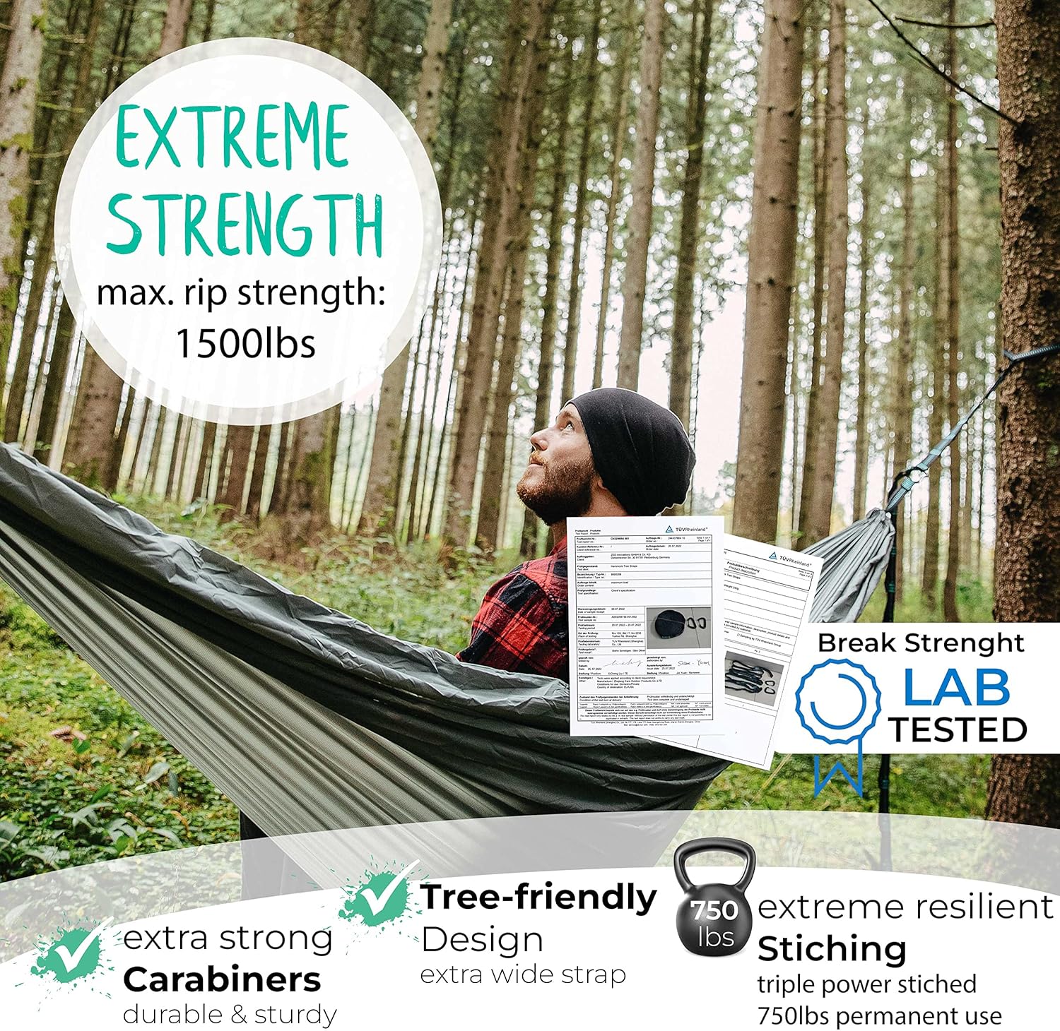 Hammock Tree Straps | Hammock Straps for Trees | Hammock Accessories for Camping | Hammock Hanging Kit | Tree Straps for Hammock Heavy Duty | Hammock Tree Hanging Kit : Patio, Lawn & Garden