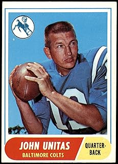 1968 Topps # 100 Johnny Unitas Baltimore Colts (Football Card) EX Colts Louisville