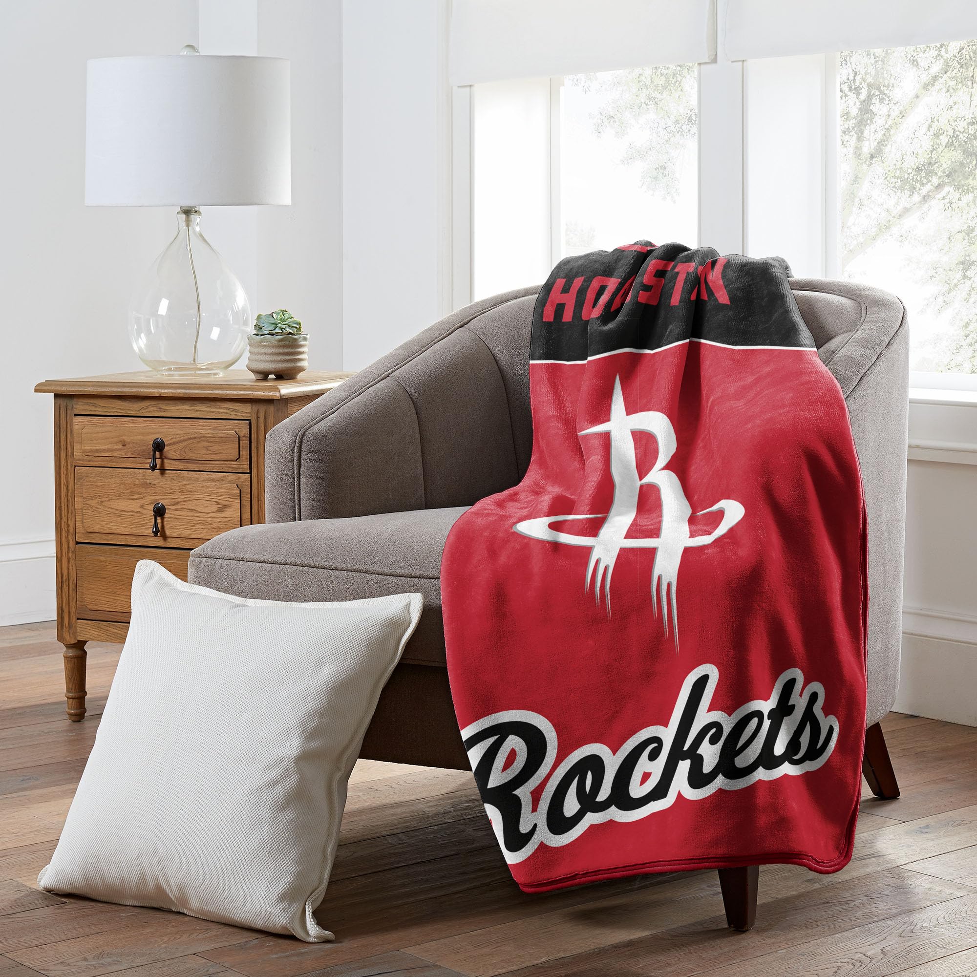 Houston Rockets NBA Officially Licensed 46″×60″ Microfiber Throw Blanket – All Team Logos…