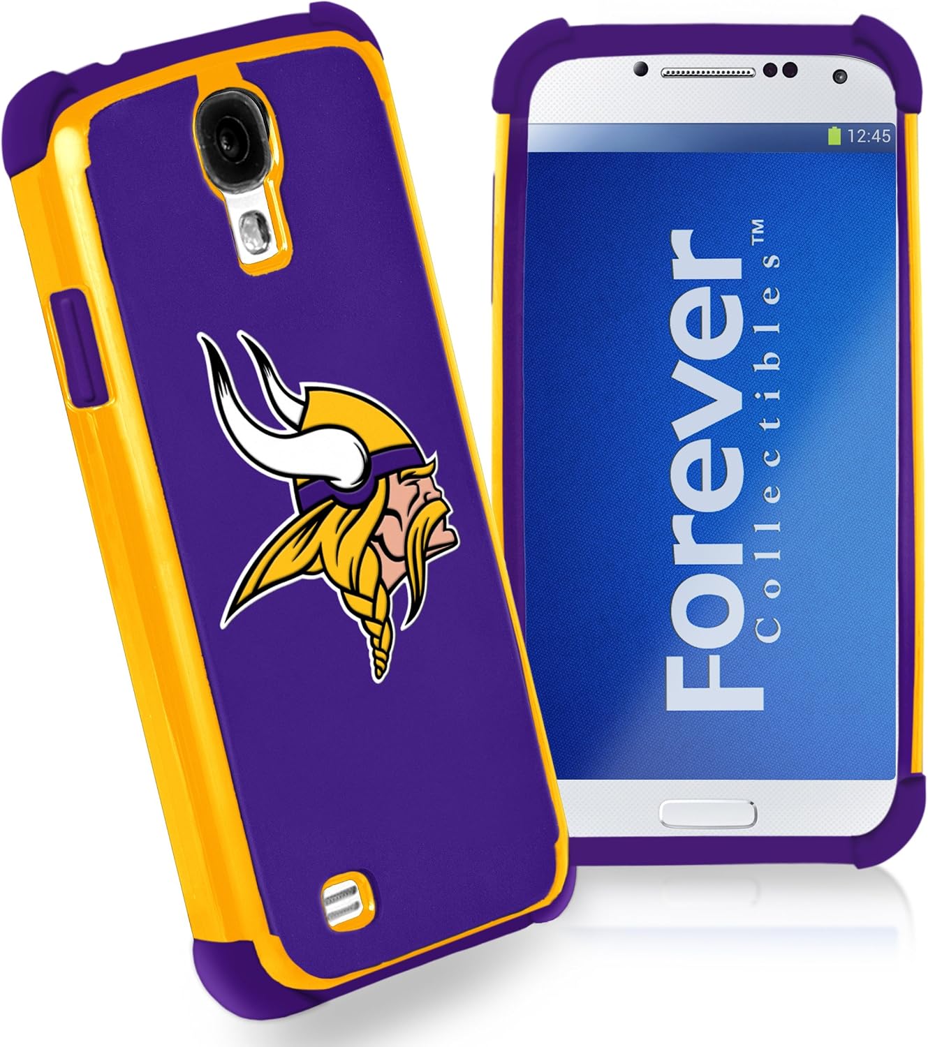 Forever Collectibles Minnesota Vikings Rugged Dual Hybrid Samsung Galaxy S4 Case