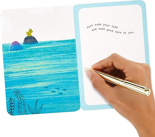 Miniatura 5 de Hallmark Paquete de 2 tarjetas de aliento (tortuga flotante) (Get Well Soon)