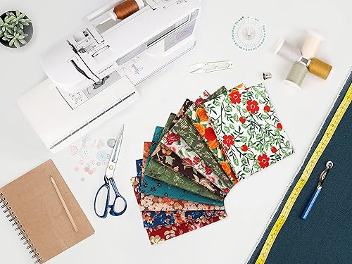 Vista 65 de Craftido -25 opciones: paquetes de tela de acolchado 100% algodón, 10 cuartos gruesos de 18 x 21 pulgadas, peso mediano de 5.2 onzas