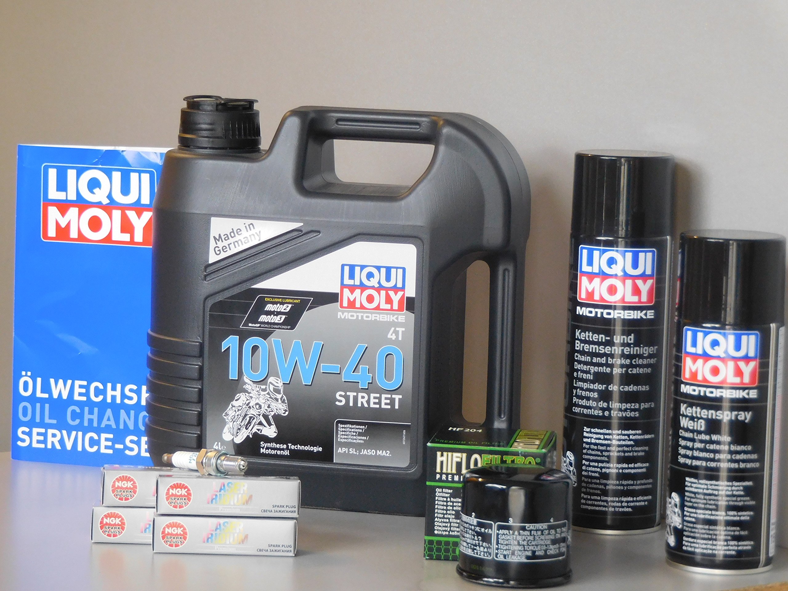 Kit de mantenimiento para filtros de aceite VFR 800, bujía, cadena, servicio de inspección