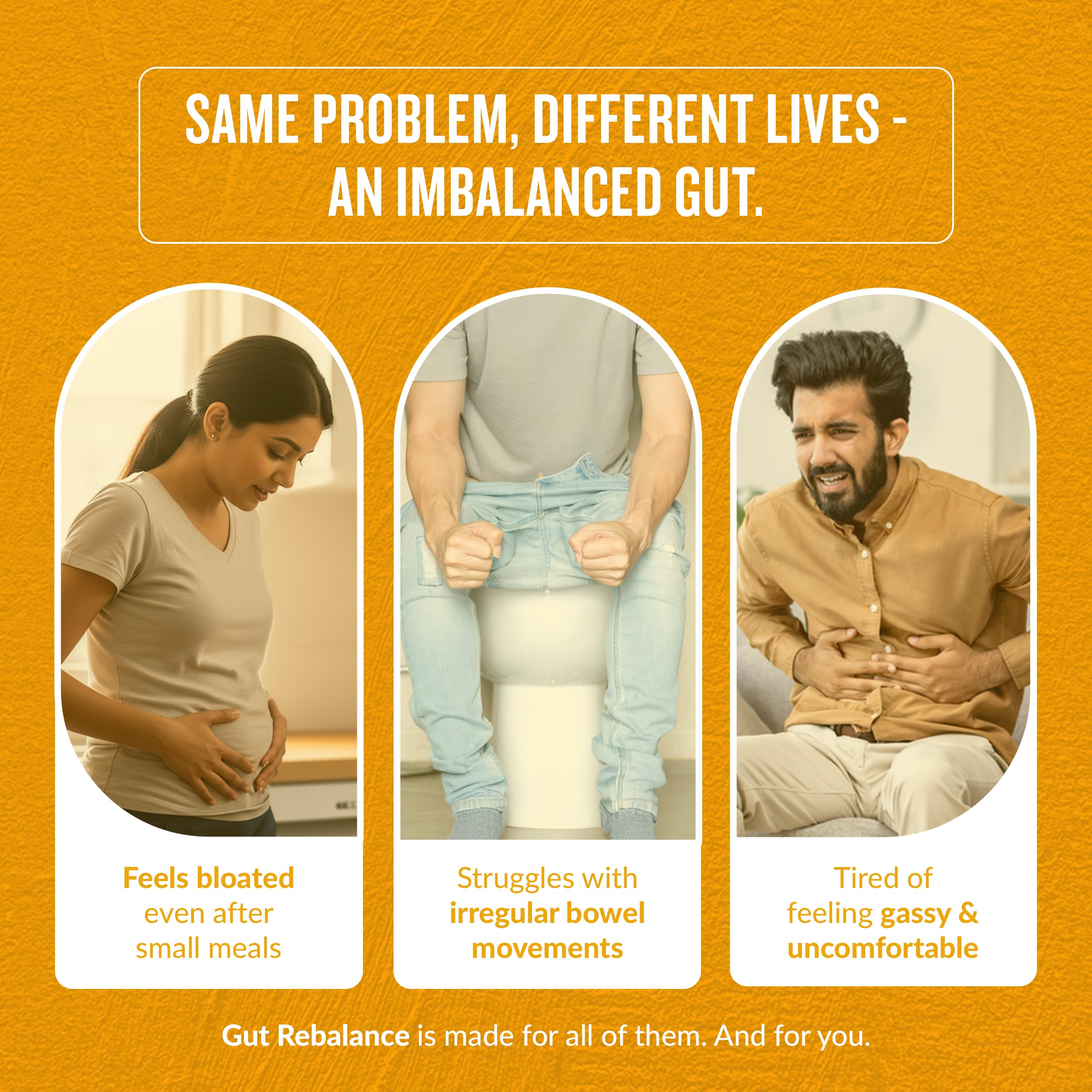 GUTSY Gut Rebalance - 30 Day Pack | Lemon Flavor Synbiotic (Probiotics + Prebiotics) for Instant Bloating Relief, Daily Regularity & Digestive Wellness #StrongGutFeeling 1