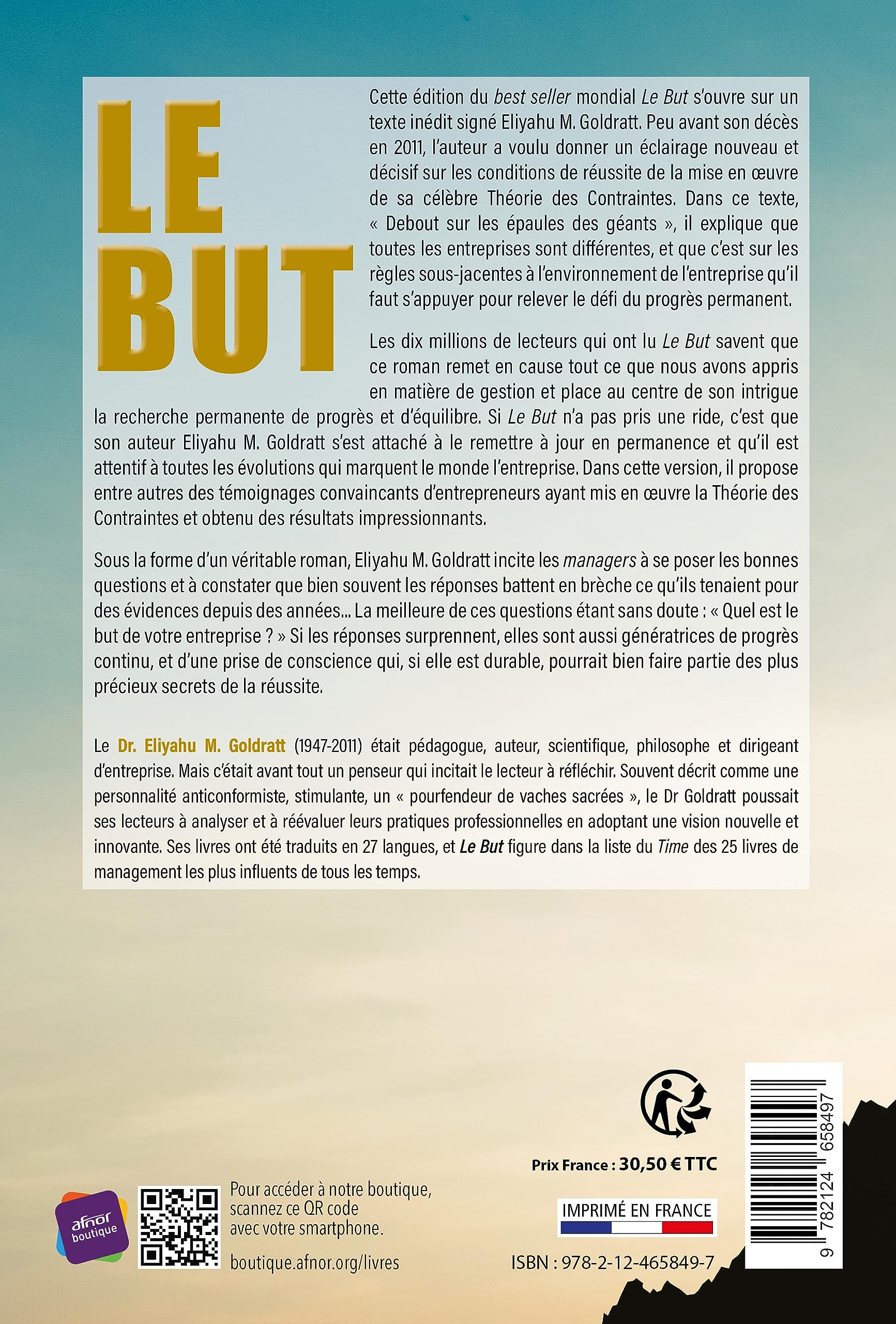 Le But: Un processus de progrès permanent