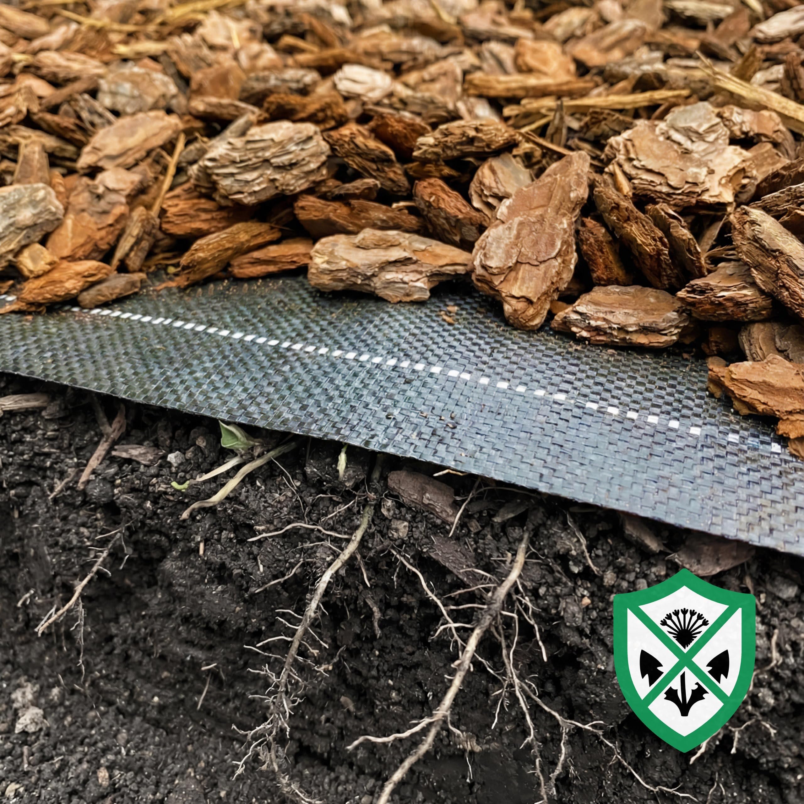 sarcia.eu Telo Anti Erbacce Nero 90 g/m² – Tessuto Molto Resistente per pacciamatura, permeabile all’Acqua, picchetti in Acciaio, Alta Resistenza UV, qualità UE, per Giardino (1,6m x 30m = 48m²)