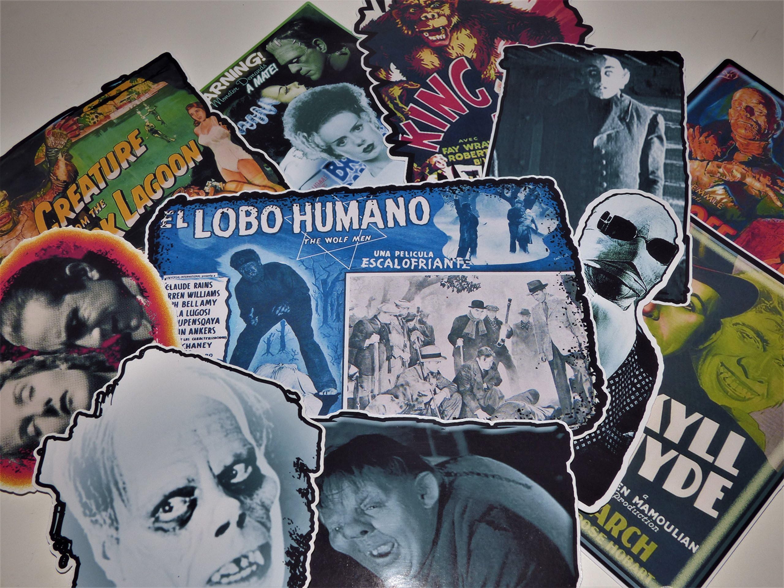 Horror Movie The Classics Vinyl Stickers Decals Set of 11 Laptop Notebook Water Bottle Refrig.