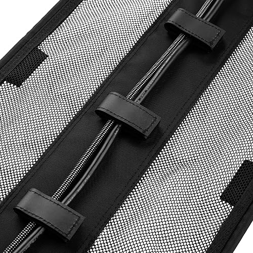 Miniatura 9 de Gator Frameworks Sistema de gestión de cables de malla se monta debajo del escritorio para optimizar tu espacio de trabajo, bridas integradas