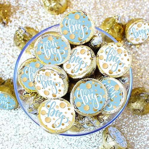 Miniatura 9 de Green It's a Boy Baby Shower - Calcomanías para fiesta de baby shower, color verde dulce bebé, 180 calcomanías