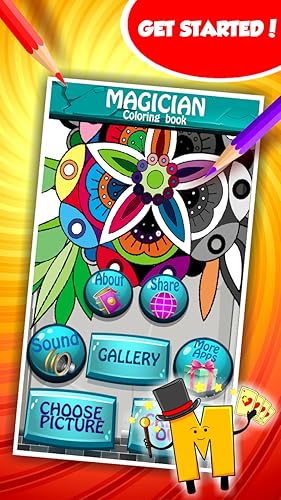 Magician Coloring Book