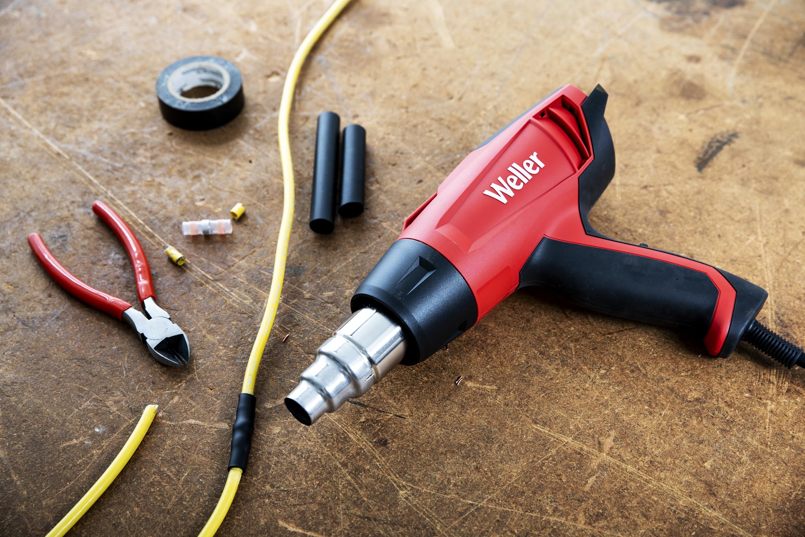 Weller WLHG1623C Pistola ad Aria Calda con Controllo Della Temperatura a 2 Stadi, 1600W/230V