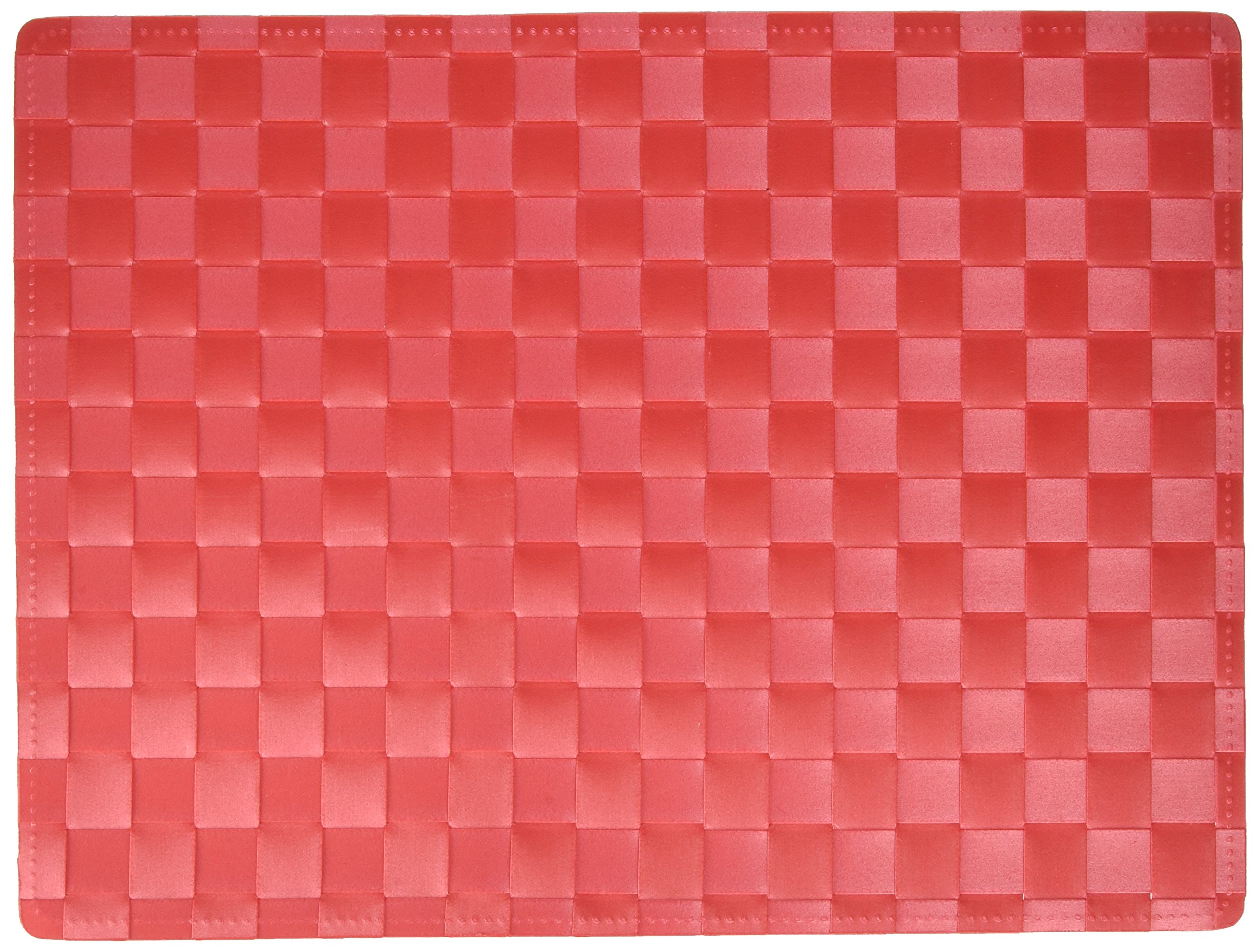 CALITEX Woven Vinyl Placemat 40 x 30 cm Red