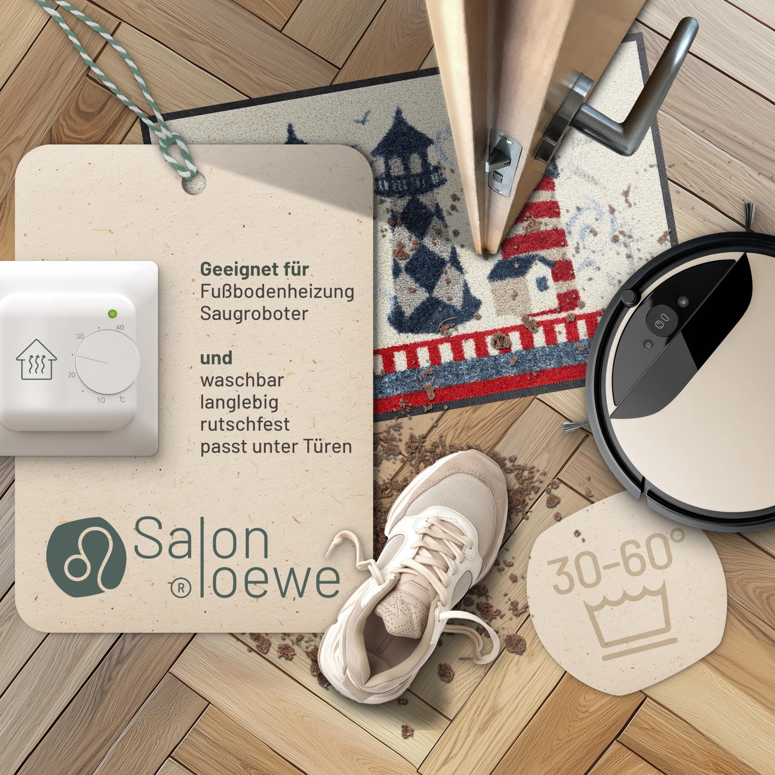 Salonloewe Faro - Felpudo (lavable, 50 x 75 cm)