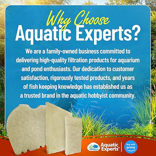 Miniatura 13 de Aquatic Experts Almohadilla de filtro de estanque gruesa beige – 1.25 pulgadas de grosor – Rollo a granel para estanque de agua para jardín