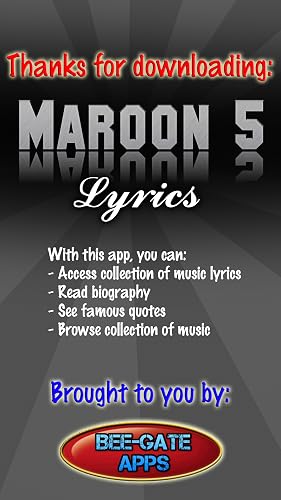 Maroon 5 Lyrics – vue 2