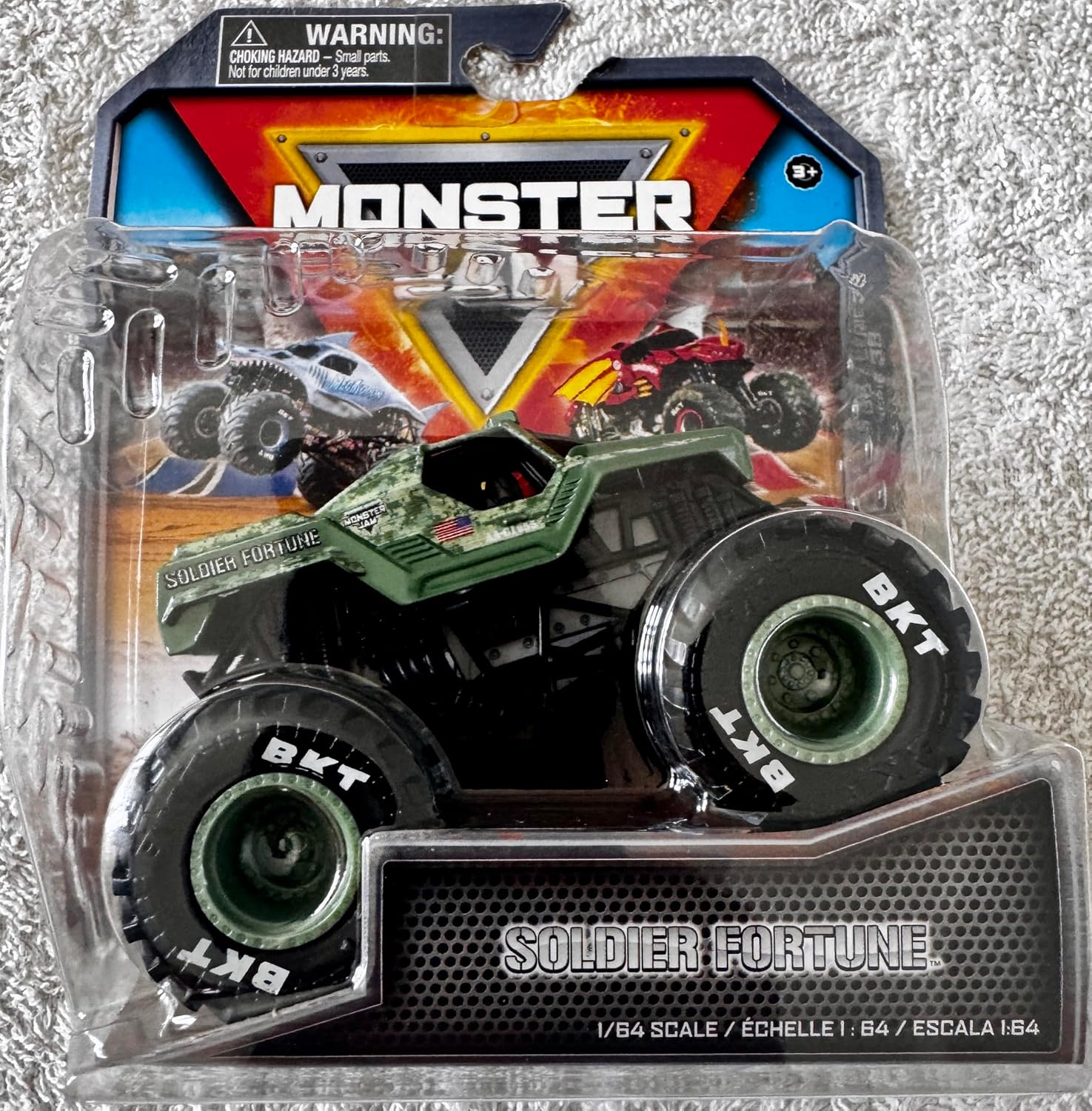 Monster Jam Soldier Fortune Die-Cast Truck, Legacy Series 38, 1:64 Scale