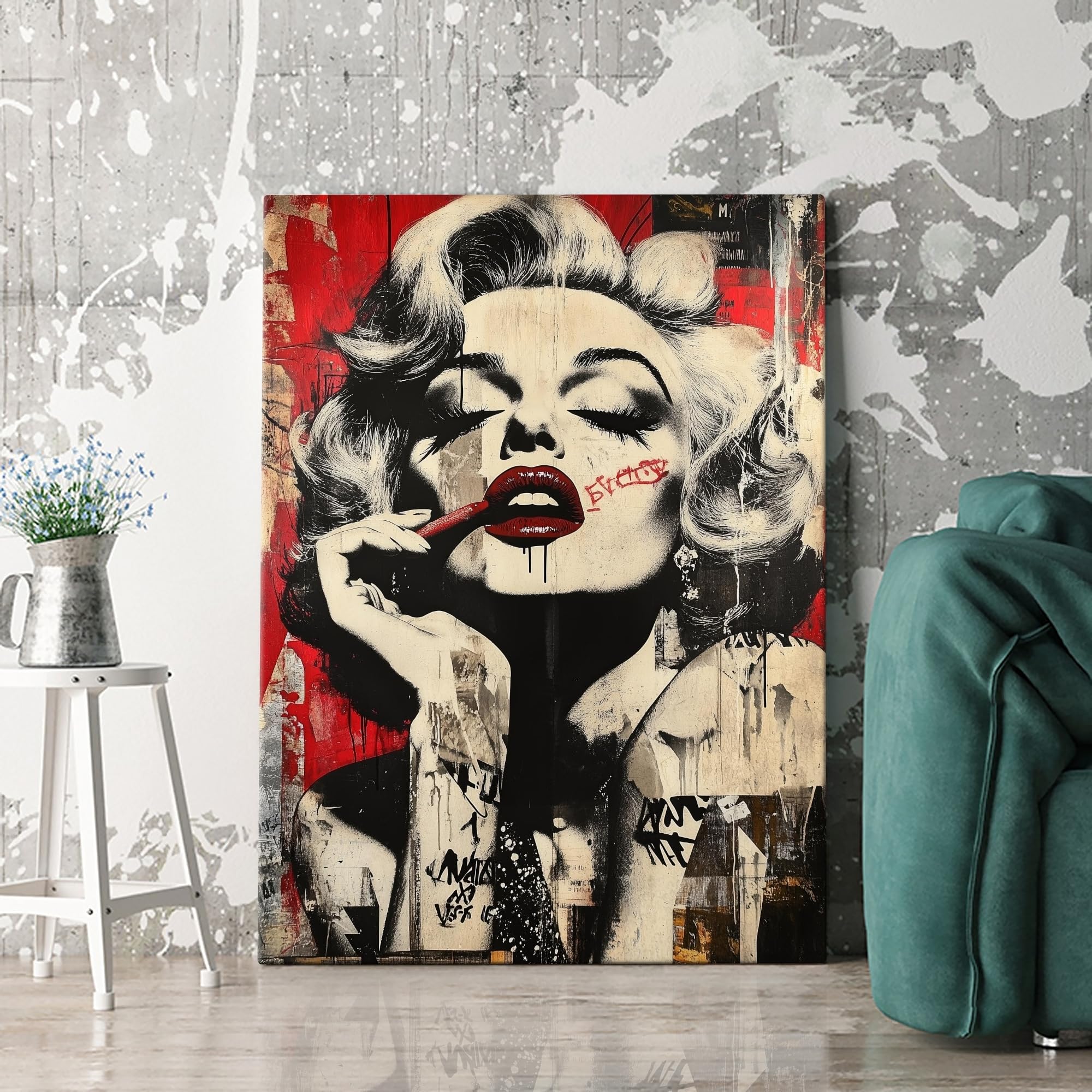 Artmazing | Bild bunt | S-Art Bilder | Modernes Wandbild XXL | Wohnzimmer Wanddeko | Leinwandbild Deko | Bild Leinwand XXL | buntes Poster für Wand