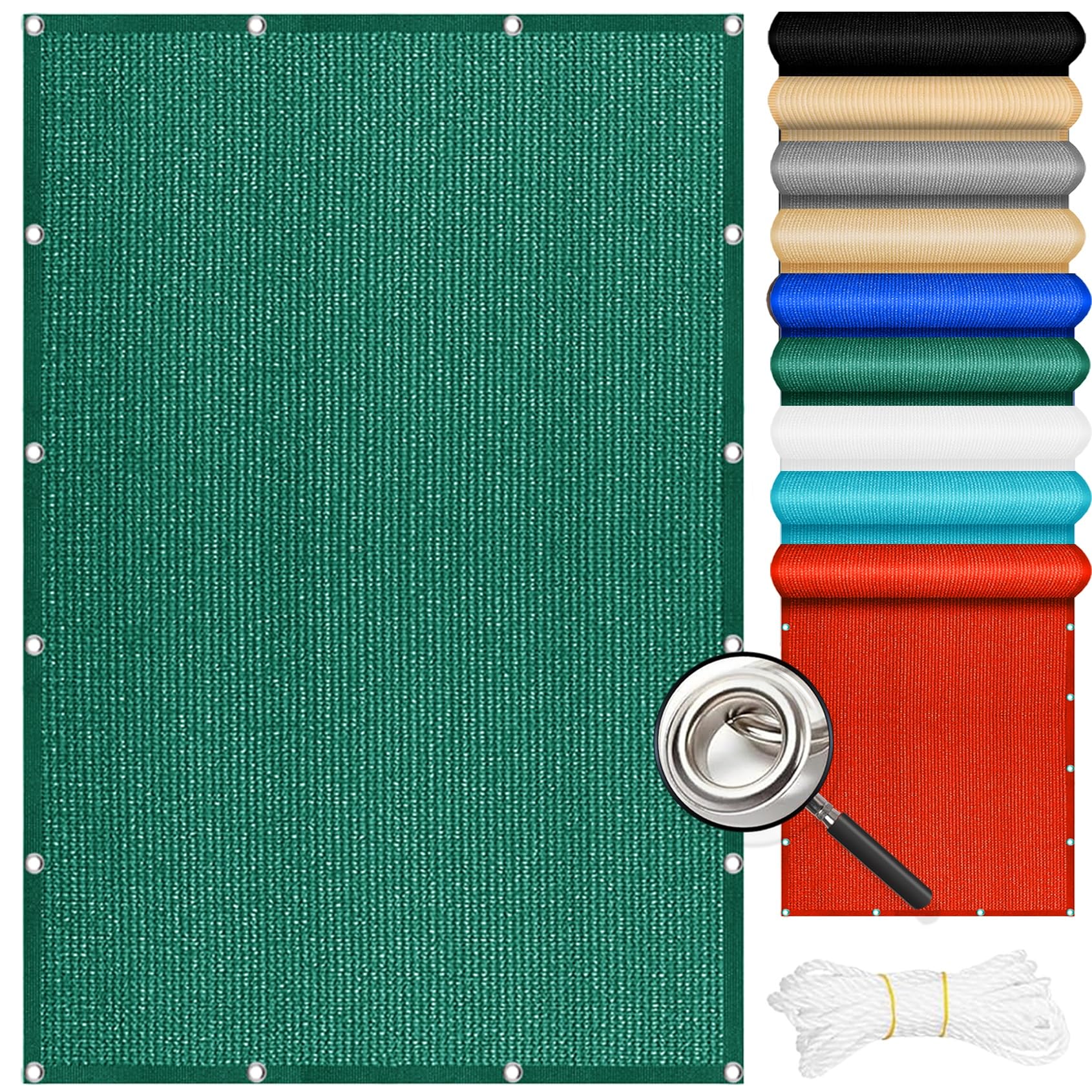 Voile d'ombrage rectangulaire pour un été frais au jardin ou au balcon