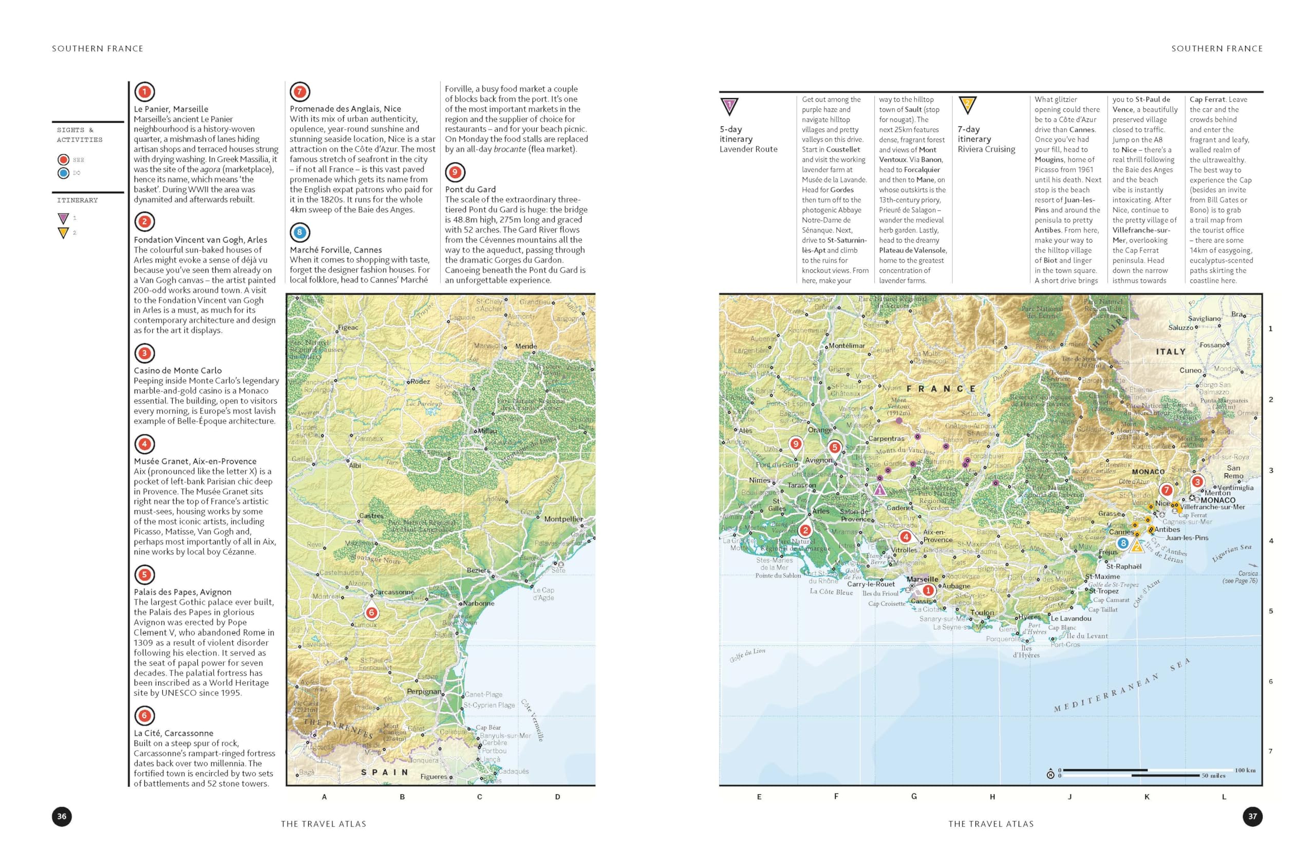 The Travel Atlas 1ed -anglais-: 205 Comprehensive Maps for Every Country on Earth | Itineraries from 2 Days to 2 Weeks | Trip Planning Tools & Recommended Activities