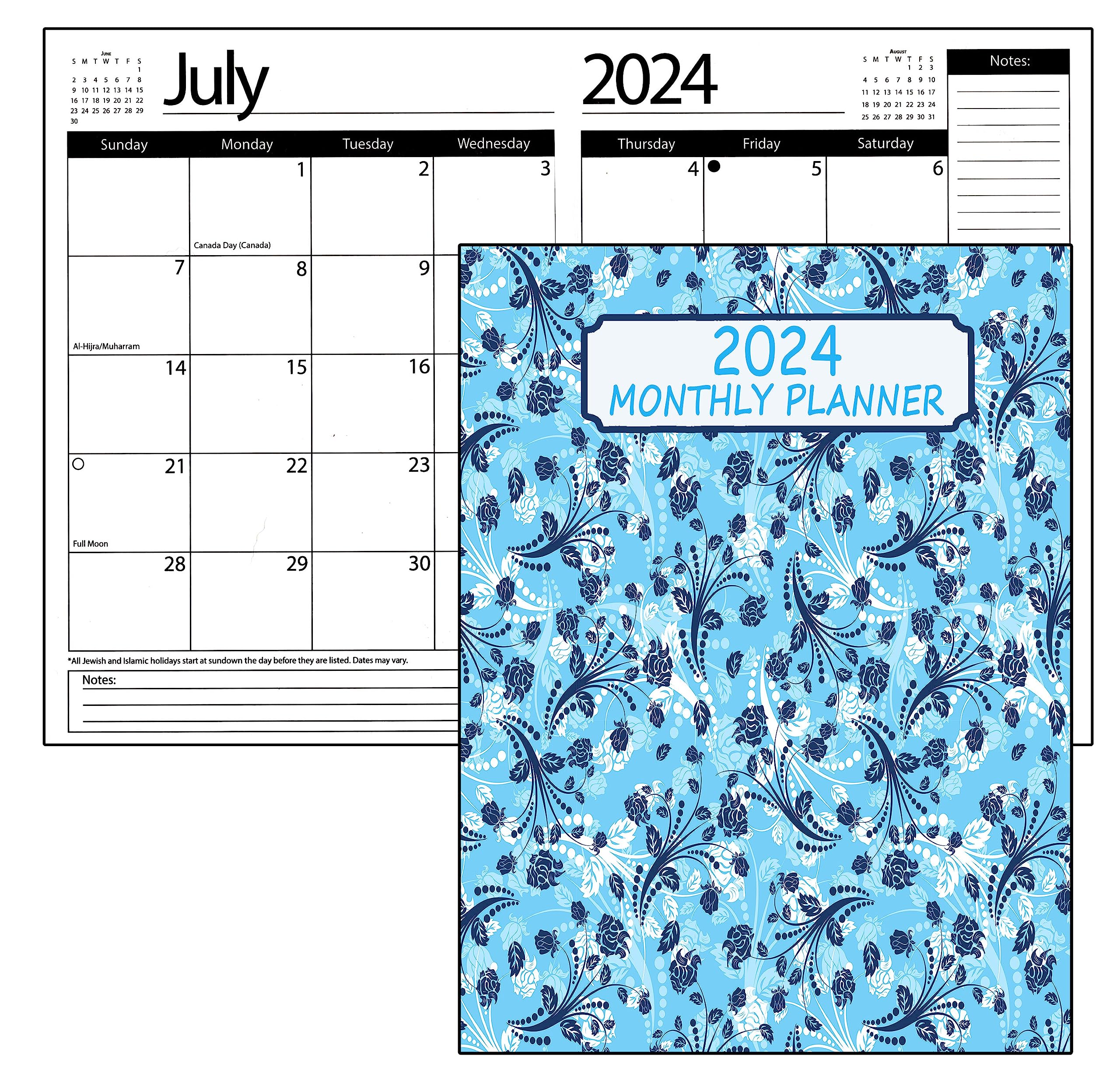 Amazon.com : 2024 Student Planner Calendar - Monthly Page Format - School College  Agenda, Appointment Book, Organizer, Planning Guide (v13) : Office Products