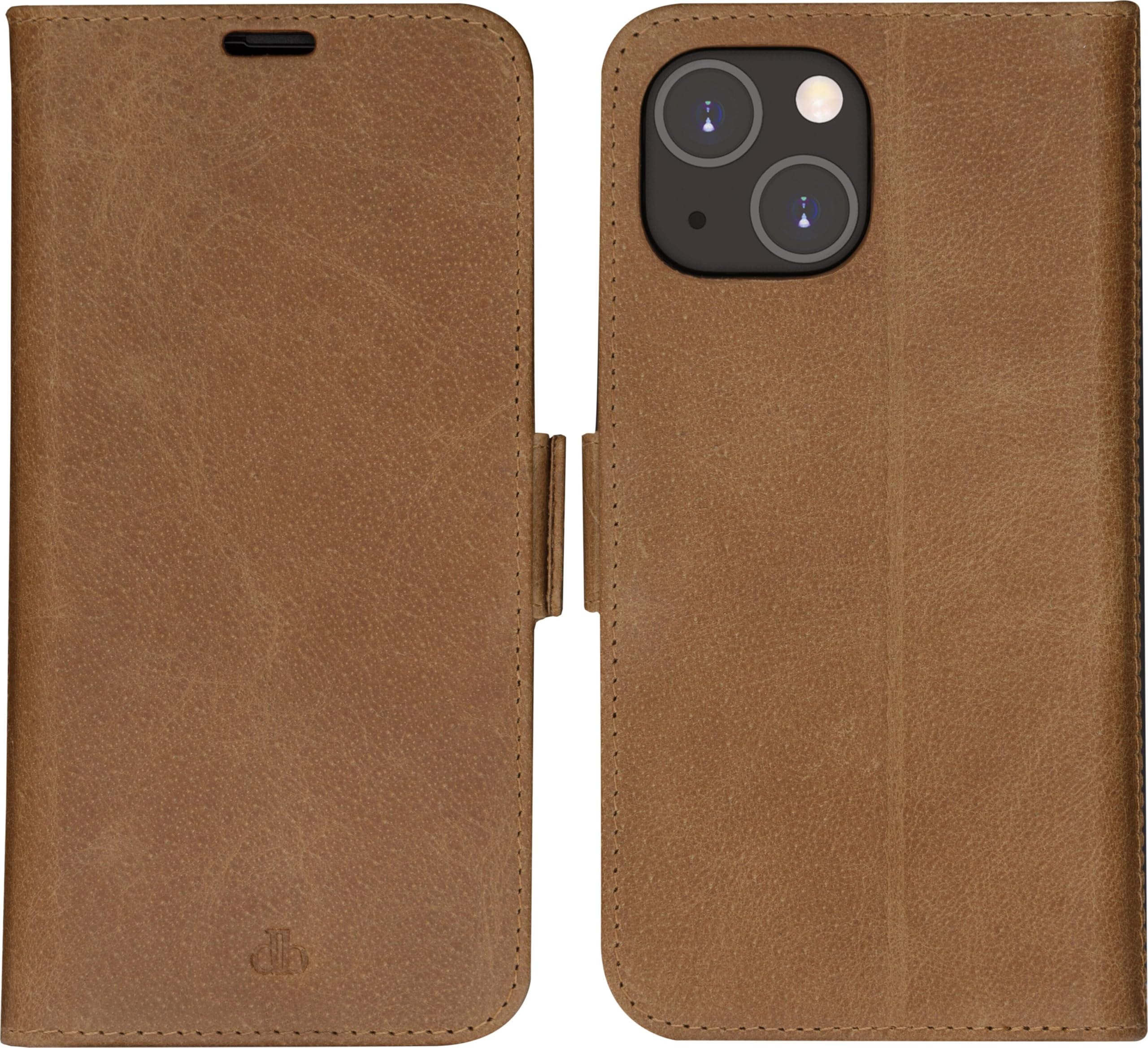 dbramante1928 Copenhagen - Custodia in pelle per iPhone 14, colore: marrone