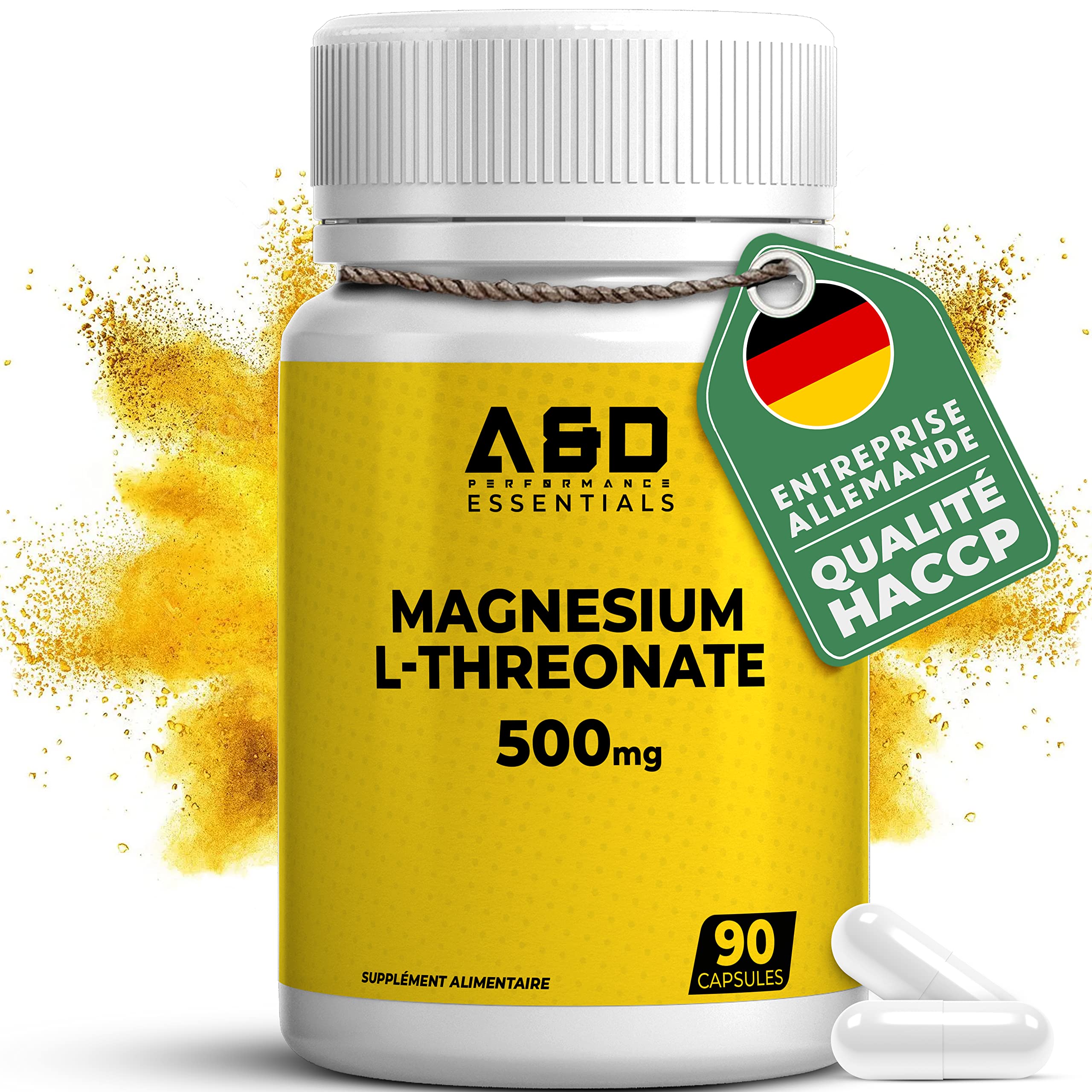 Magnésium L-Thréonate 2000 Mg - 30/60/120 Capsules - Soutien Cerveau & Mémoire Coolkin