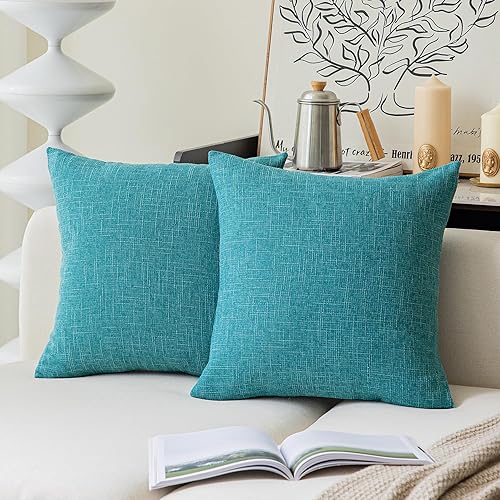 Funda de cojín Kevin Textile Star de lino suave y sólida