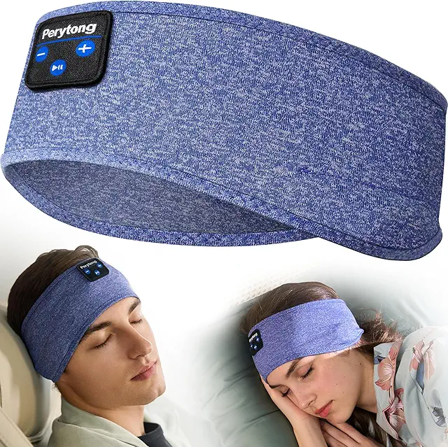 Perytong Bluetooth Sleep Headband Headphones - Ultra Soft for Side Sleepers