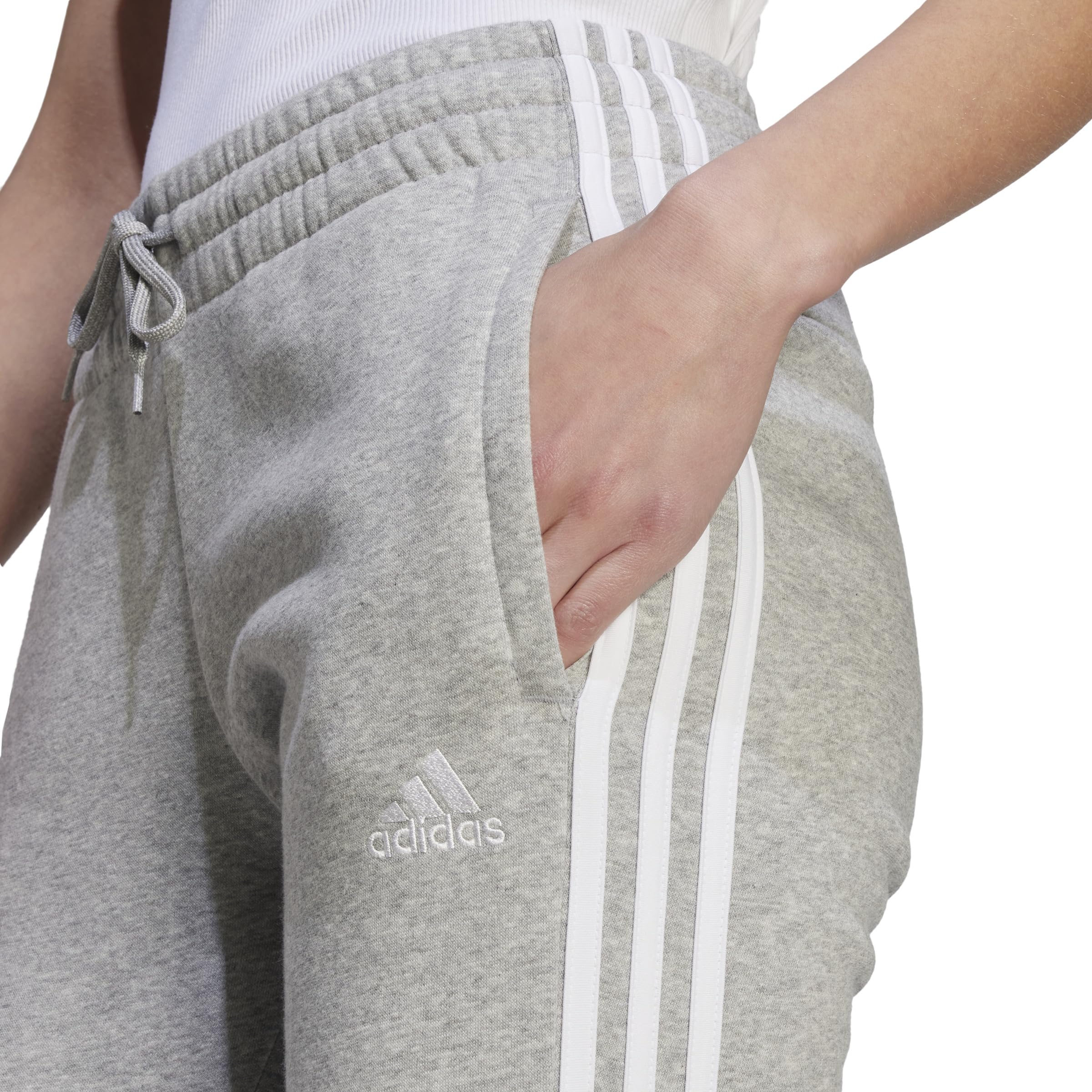 adidas Essentials 3-stripes Fleece Pants - Spodnie Kobiety