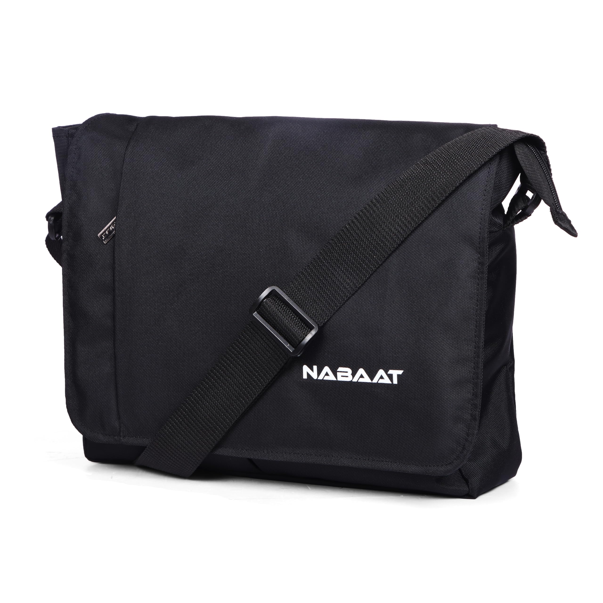 Classic Side Sling Cross Body Bag, Travel Office Business College Satchel Messenger One Side Shoulder Bag for Men & Women, Casual Work Bag- 12.5” x 3” x 10”, (Black)-image-22