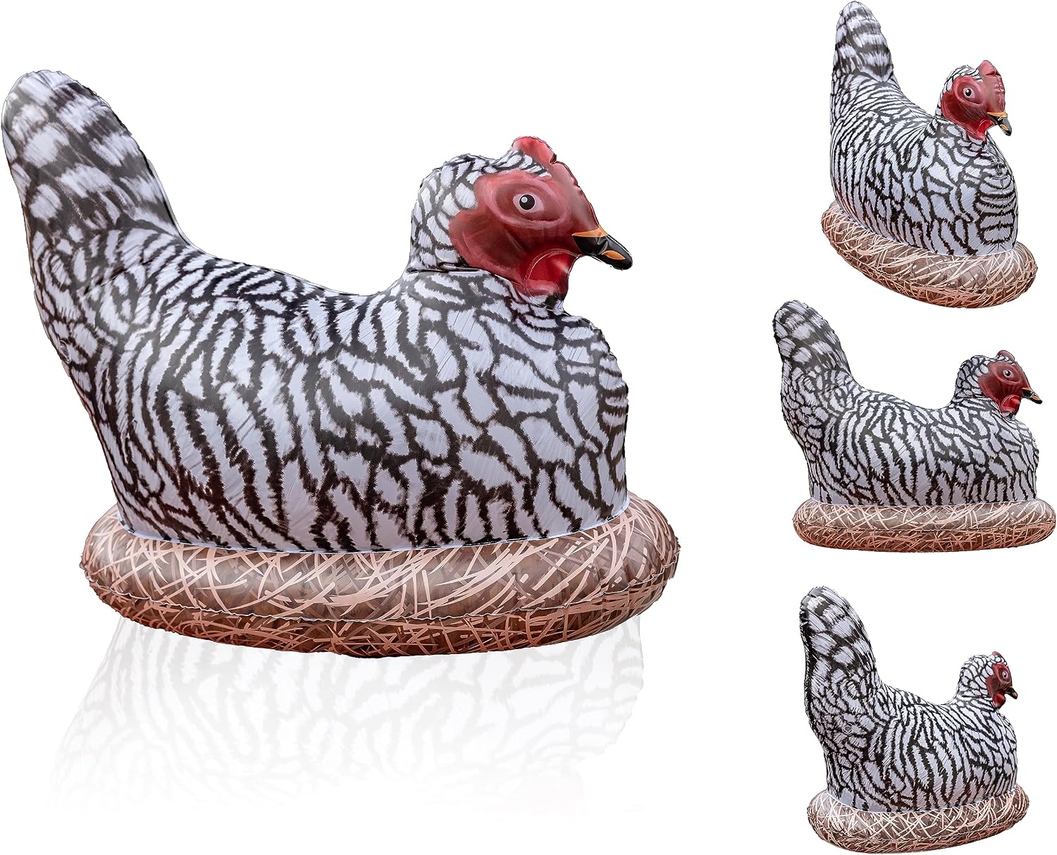 Inflatable Chicken, Decorations for Birthday Party Supplies Toy, Wild West Farm Theme Gifts, Blow Up Hen Decor, Inflables Para Fiestas, Halloween Rooster, Big Stuff Fun Decoy, Giant Size