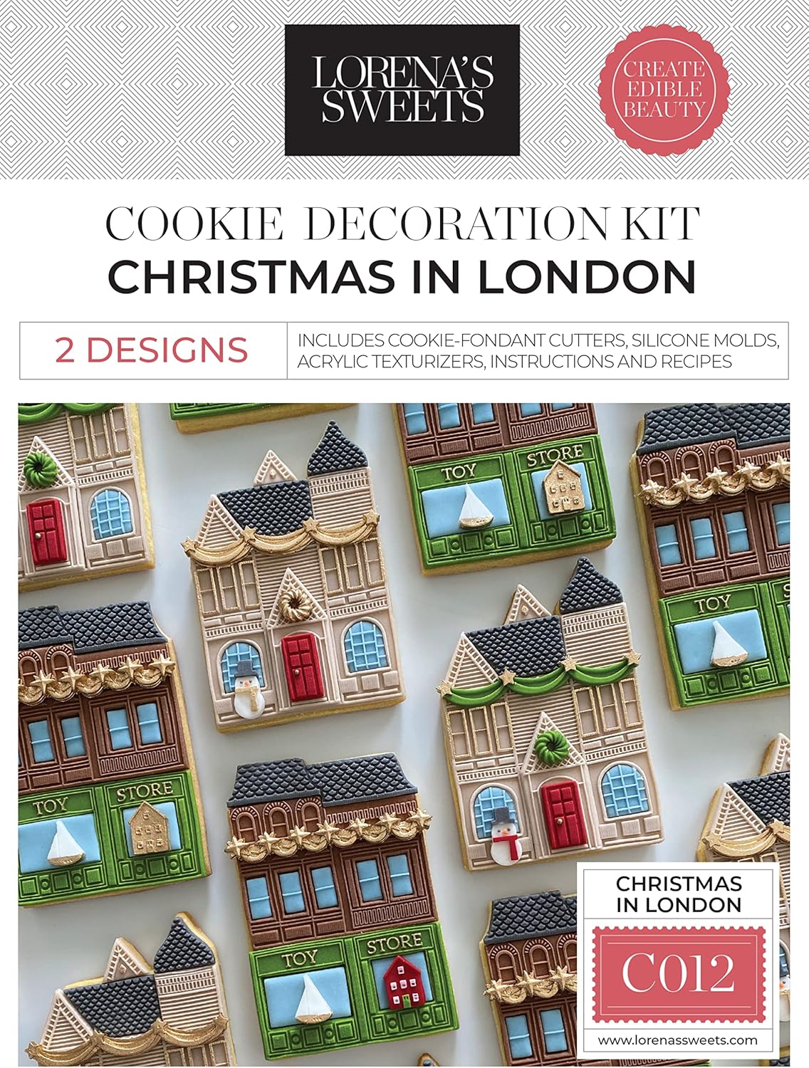 Lorena's Sweets Chistmas in London Cookie Decoration Kit