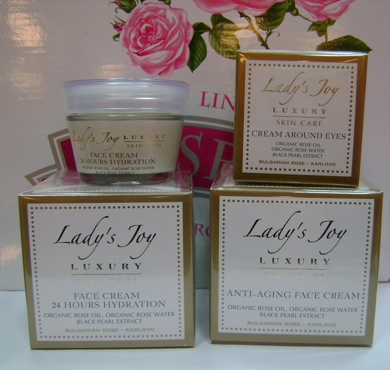 Face cream 24 hours hydration Lady's Joy Luxury skin care.Organic, Parabens free