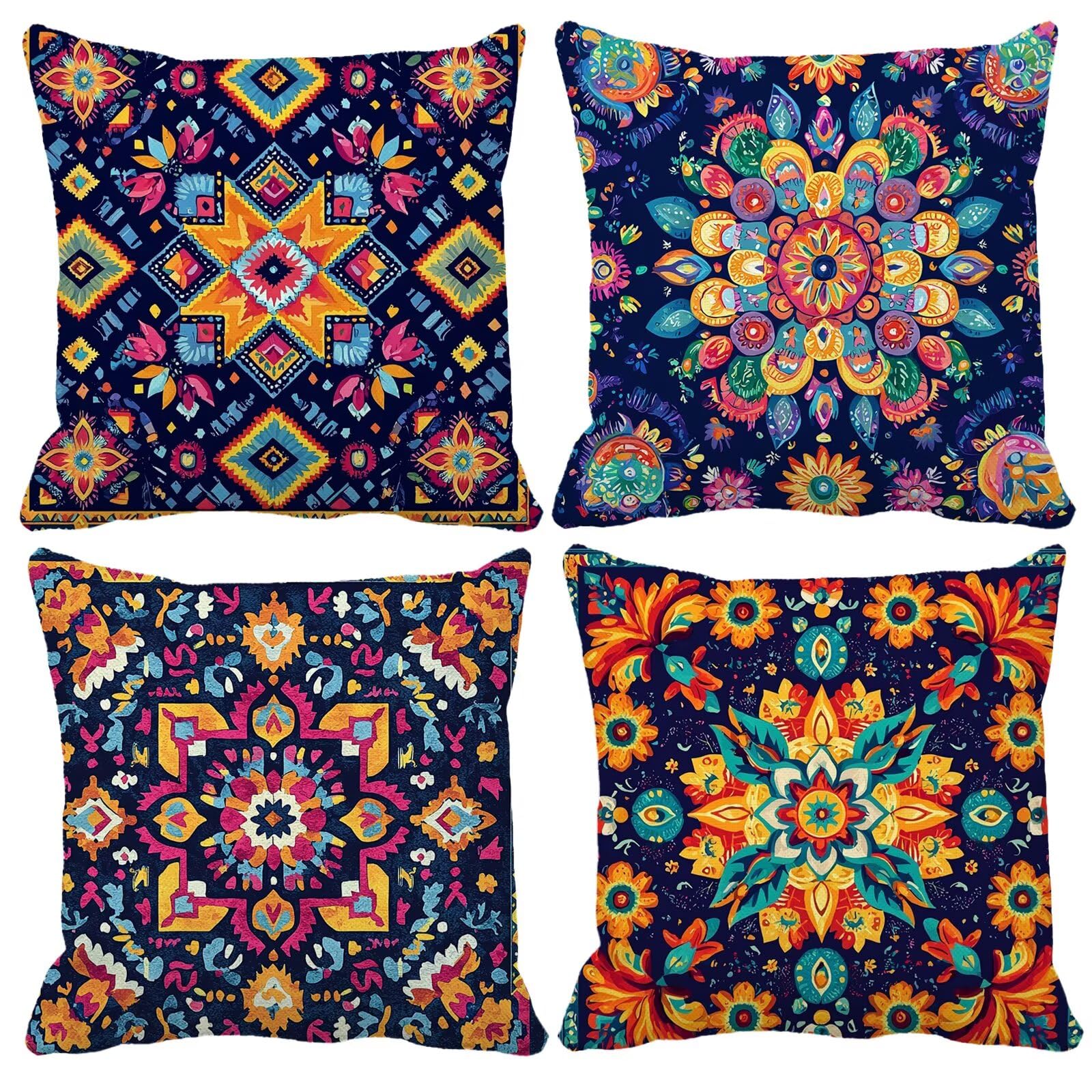 Poszewki na poduszki fioletowe poduszki na zewnątrz poduszki marzeń 70 x 70 cm, lniane dekoracyjne kwadratowe poszewki na poduszki z niewidocznym zamkiem błyskawicznym, wodoodporne poszewki na