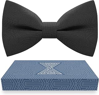 BowTieHouse Pre-Tied Clip-On Bow Ties for Men, Kids, Babies - Solid Colors, Adjustable Sizes, All Ages Formal Wear