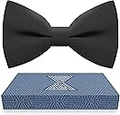 Bow Tie House Mens Bowties Pre-tied Shape Clip on Bowtie Solid Men Formal Wear for kids, baby boys, toddler any age bow ties