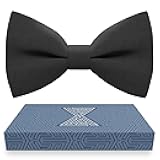 Bow Tie House Mens Bowties Pre-tied Shape Clip on Bowtie Solid Men Formal Wear for kids, baby boys, toddler any age bow ties
