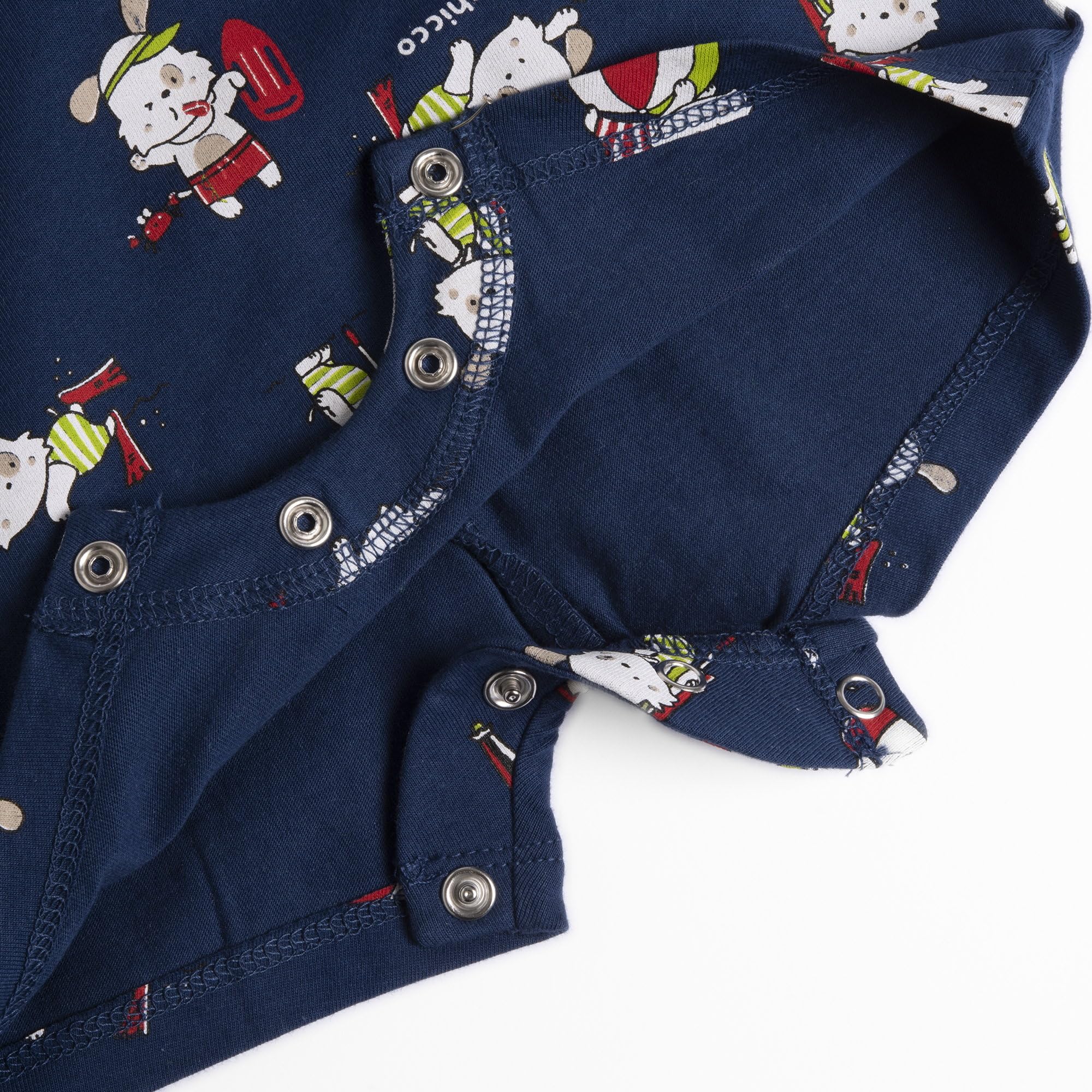 Chicco, Tutina Neonato a Maniche Corte, Pagliaccetto Neonato con Comoda Apertura con Bottoncini, in Morbido Cotone, Lavabile in Lavatrice, Abbigliamento Neonato 0-24 Mesi, Designed in Italy