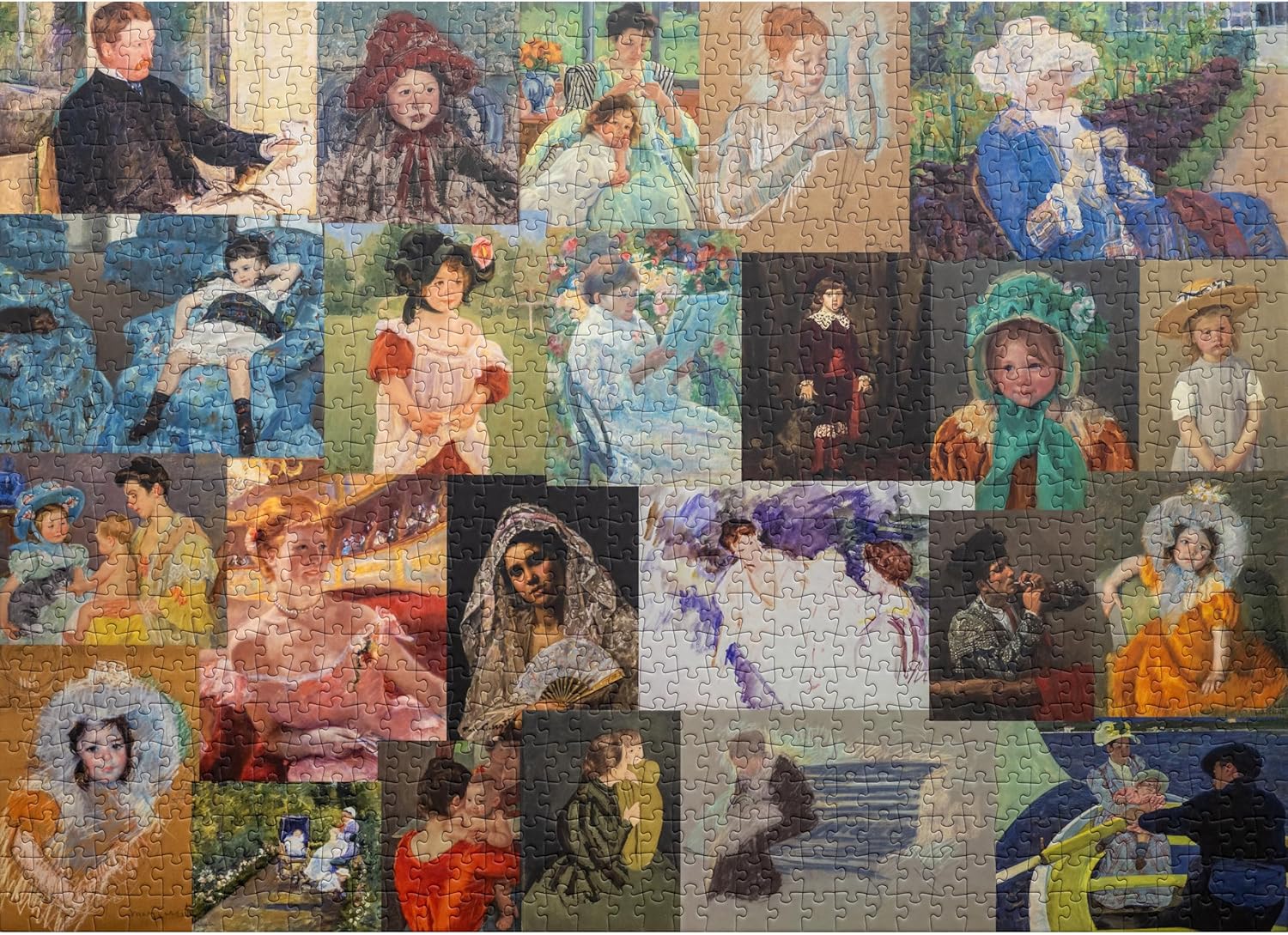 American Impressionism: The Works of Mary Cassatt, Premium 1000 Piece Jigsaw Puzzle for Adults, Glare-Free, Soft-Touch Puzzles, Made in USA, Puzzle Lovers Gift Ideas, 26.6" x 19.25"