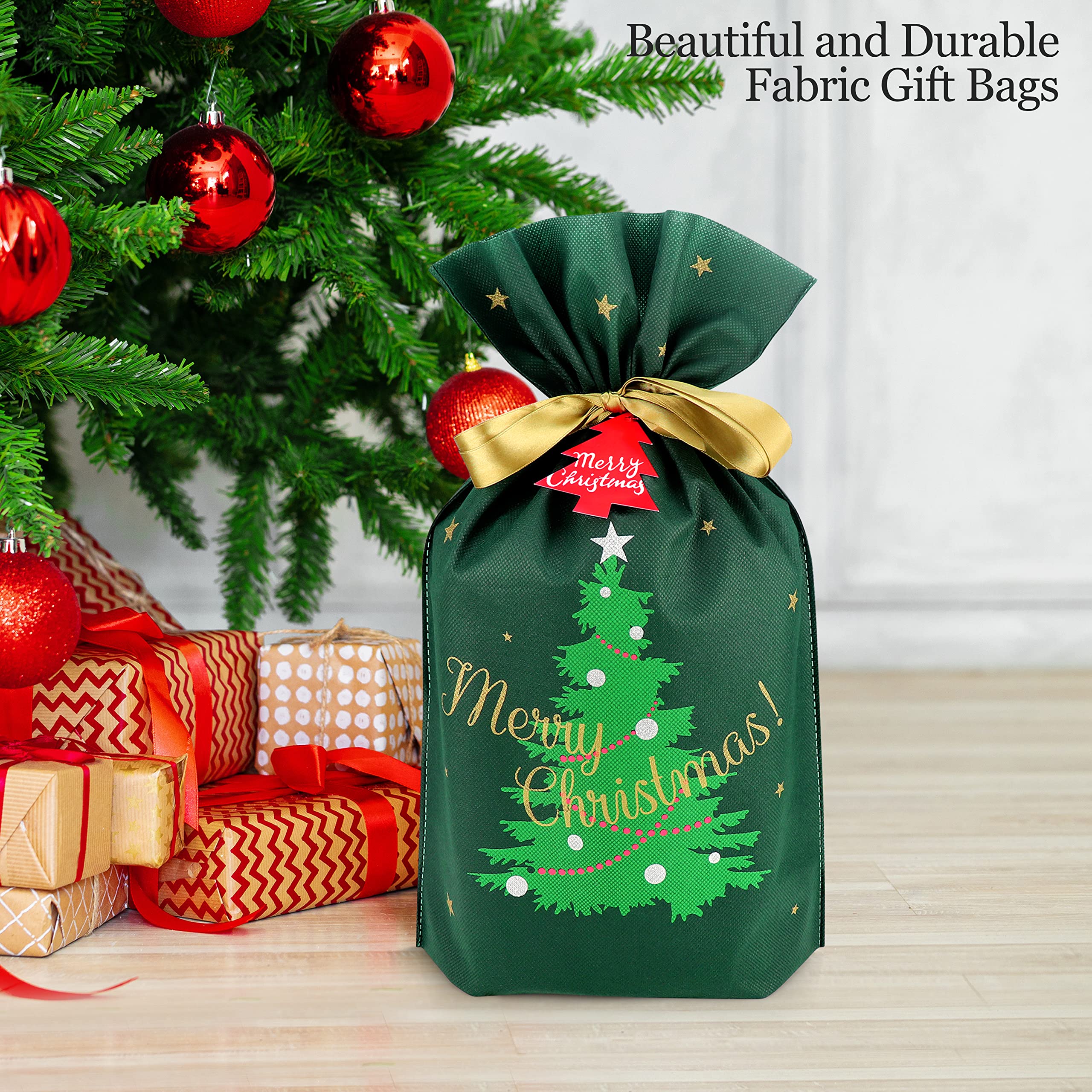 Bolsas de Navidad con cordón