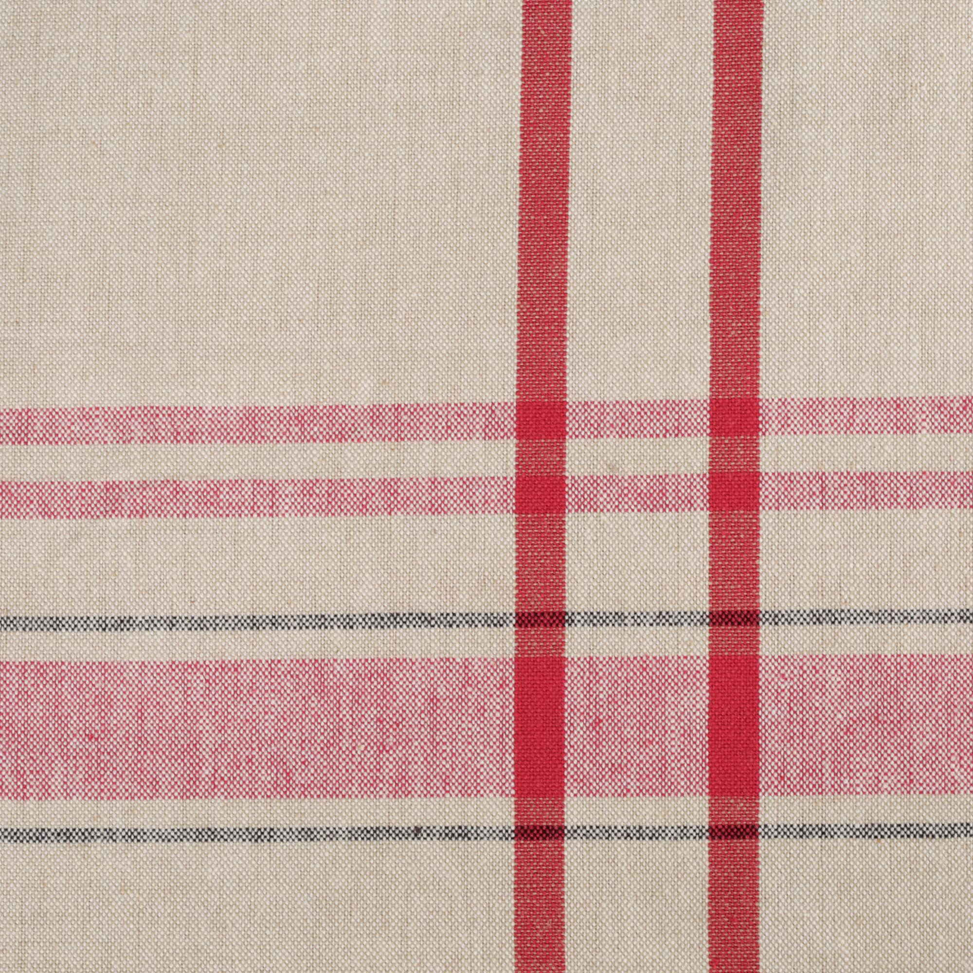 DII 100% algodón, diseño de Rayas Mesa Tops, Rojo, 60x84 Inches