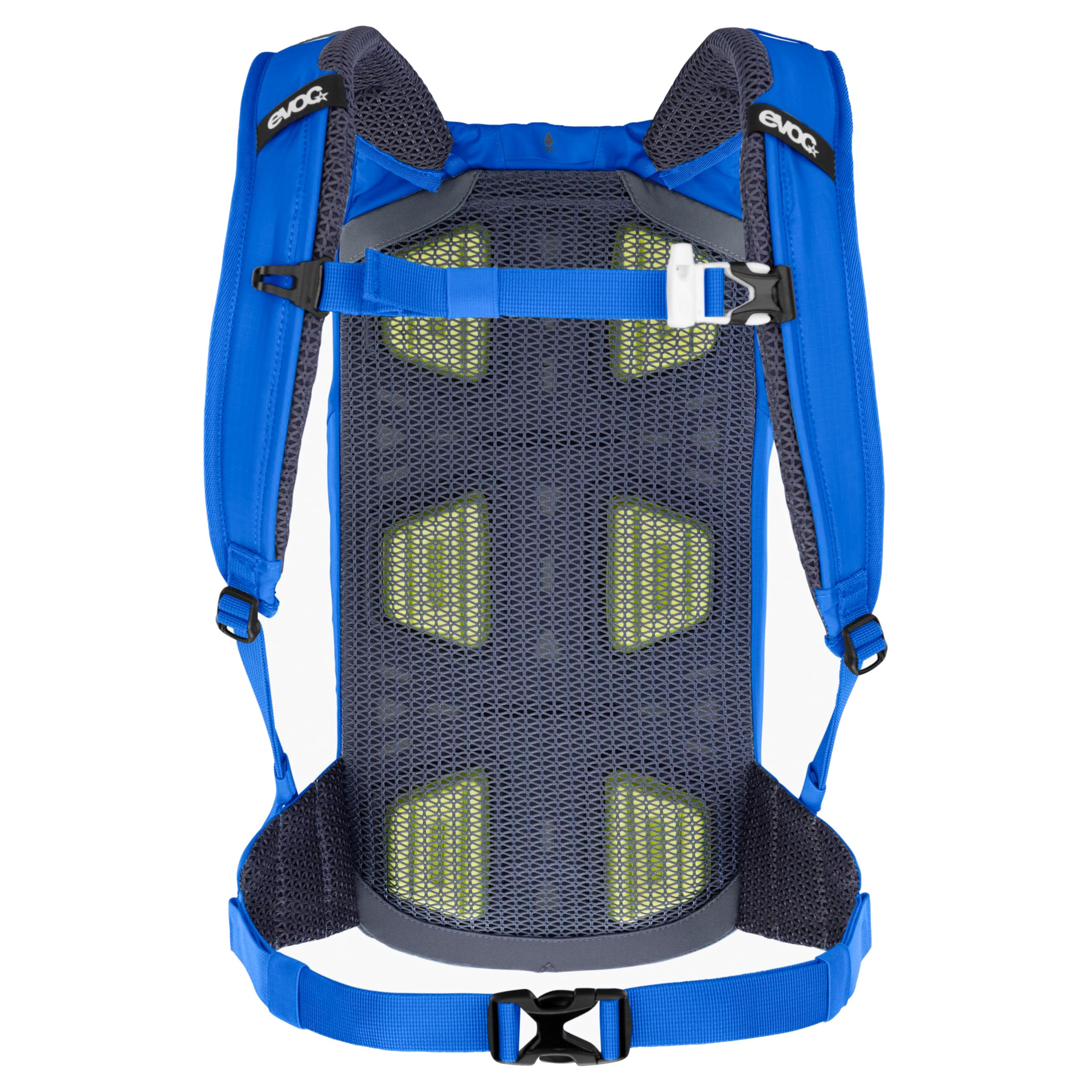 EVOC STAGE 6 + HYDRATION BLADDER 2, Backpack (verstellbare Schultergurte, AIR FLOW CONTACT SYSTEM, 2l Trinkblase und Werkzeugfach), Royal Blue