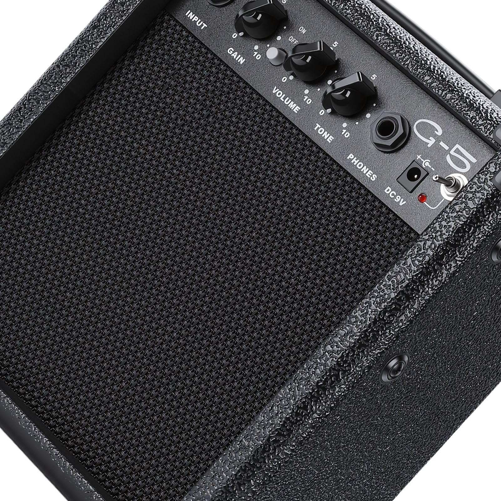 Przenośny Wzmacniacz Gitarowy o Mocy 5 W z funkcją Bluetooth do ćwiczeń W Domu, Biwakowania, Drewna Sosnowego