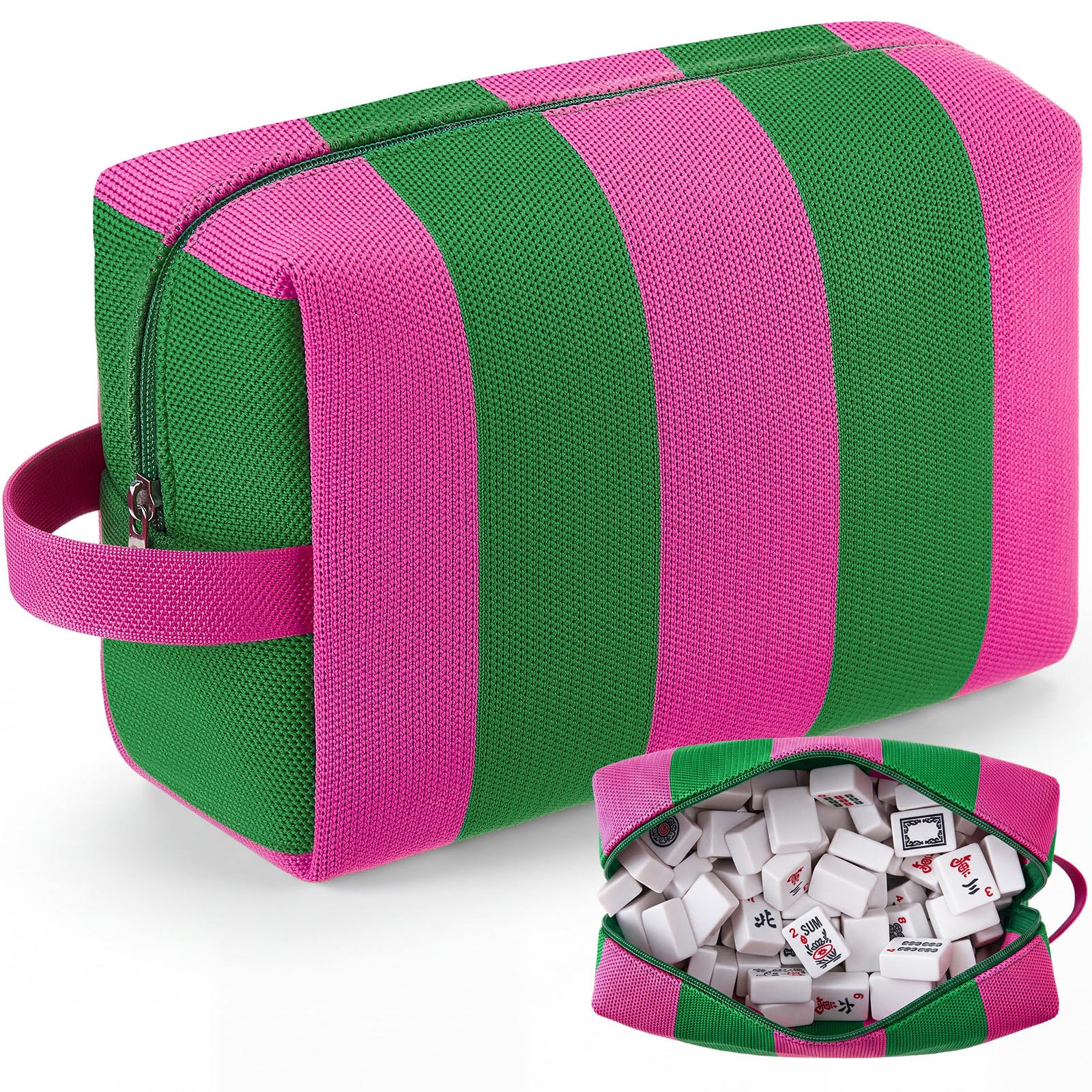Gilprop Mahjong Tile Bag Woven Clutch Purses for Women