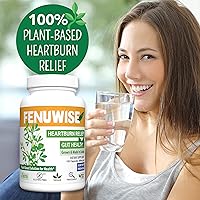Vista 4 de Suplemento de cápsula de fibra natural de fenogreco para alivio del ácido - Suplemento dietético vegano premium que apoya la salud digestiva, 120