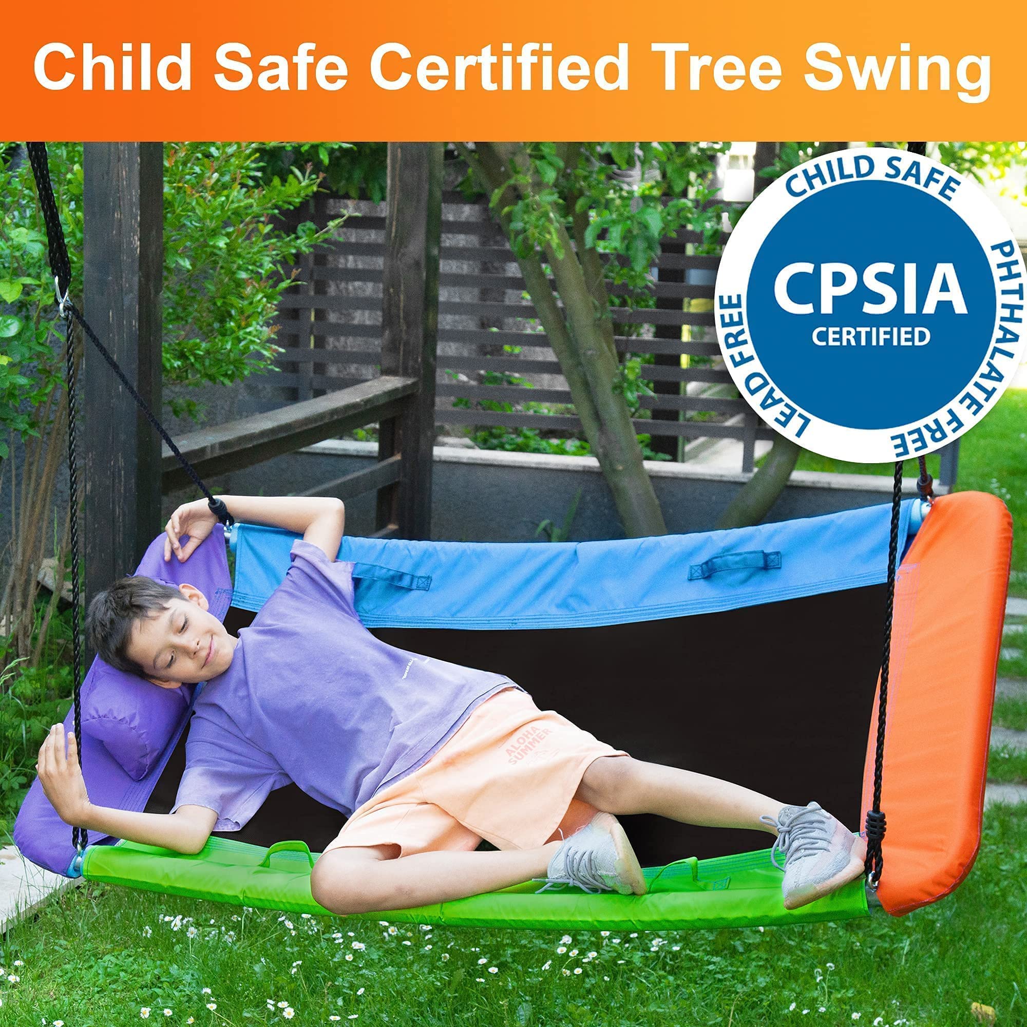 Buy Platform Tree Swing for Kids and Adults 60’’ Backyard Swing Set