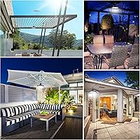 Vista 8 de JACKYLED Paquete de luz solar de doble cabezal y luz colgante solar de una sola cabeza